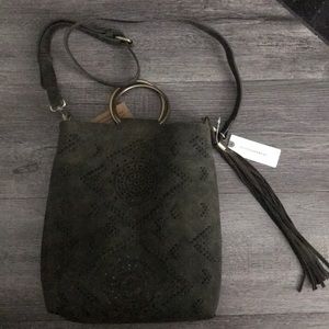 Anthropologie Suede Crossbody